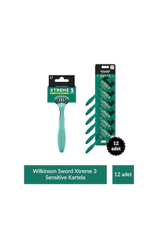 Wilkinson Sword Extreme 3 Kartela 12li Traş Bıçağı Wilkinson Sword Extreme 3 Kartela 12li Traş Bıçağı