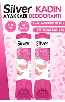 Silver 2 Adet Kadın Ayakkabı Deodorantı Koku Önleyici 100 Ml La Silver 2 Adet Kadın Ayakkabı Deodorantı Koku Önleyici 100 Ml La