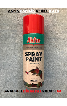 Akfix Sprey Tampon Boyası Parlak Kırmızı Boya 400 ML Akfix Sprey Tampon Boyası Parlak Kırmızı Boya 400 ML