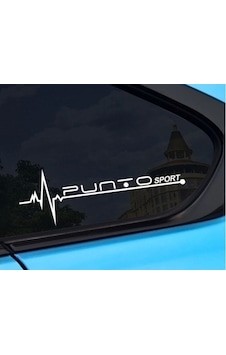 Fiat Punto Yan Cam Sticker Oto Kapı Çıkartma 20Cmx7Cm Fiat Punto Yan Cam Sticker Oto Kapı Çıkartma 20Cmx7Cm