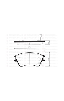 Sangsın Sp1147 Ön Balata Disk Hyundaı Elantra Xd 1.5 00-06 581012da10 Sangsın Sp1147 Ön Balata Disk Hyundaı Elantra Xd 1.5 00-06 581012da10