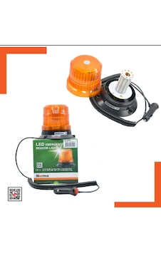 Çakar Döner Lamba 80 Led12-24 Volt Mıknatıslı Kablolu Çakar Döner Lamba 80 Led12-24 Volt Mıknatıslı Kablolu