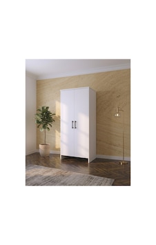2 Kapaklı 6 Raflı Beyaz Boy Dolap - Gardırop - Çok Amaçlı Dolap Beyaz 182 Cm Beyaz - 684031768 Beyaz 2 Kapaklı 6 Raflı Beyaz Boy Dolap - Gardırop - Çok Amaçlı Dolap Beyaz 182 Cm Beyaz - 684031768 Beyaz