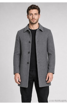 Freemen Erkek Slim Fit Klasik Yaka 3 Düğmeli Kısa Kaşe Kaban-417 Antrasit Freemen Erkek Slim Fit Klasik Yaka 3 Düğmeli Kısa Kaşe Kaban-417 Antrasit