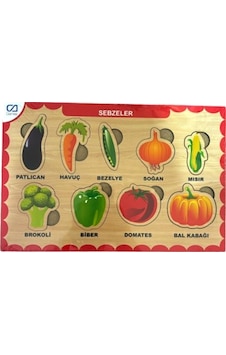 Ca Games Ahşap Puzzle Sebzeler 19x29