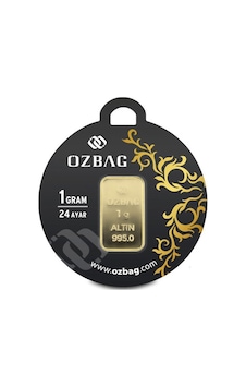 AgaKulche 24 Ayar 1 gr 995 Özbağ Külçe Altın