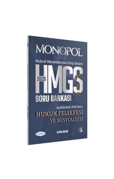 Hmgs Hukuk Felsefesi Ve Sosyolojisi Soru Bankası 3. Baskı Monopol Yayınları