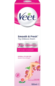 Veet Smooth & Fresh Lotus Çiçeği Özlü Normal Ciltler için Tüy Dökücü Krem 100 ML Veet Smooth & Fresh Lotus Çiçeği Özlü Normal Ciltler için Tüy Dökücü Krem 100 ML