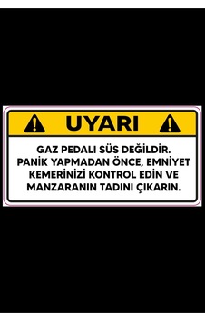 Araba Sticker Oto Etiket Espirili Araç Yazısı 10x5 Cm Suya Dayanıklı