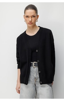 Hiccup Mıxray Uzun Fitilli Örme Hırka, V Yaka Ve Düğme Kapatmalı Siyah Hiccup Mıxray Uzun Fitilli Örme Hırka, V Yaka Ve Düğme Kapatmalı Siyah
