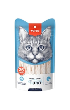 Wanpy Ton Balıklı Sıvı Krema Kedi Ödülü 25 x 14 G Wanpy Ton Balıklı Sıvı Krema Kedi Ödülü 25 x 14 G