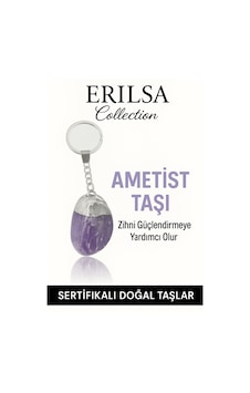 Sertifikalı Ametist Taşı Anahtarlık Stres Azaltıcı Ve Negatif E Sertifikalı Ametist Taşı Anahtarlık Stres Azaltıcı Ve Negatif E