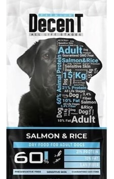 Decent Somonlu Yetişkin Köpek Maması 3 Kg Decent Somonlu Yetişkin Köpek Maması 3 Kg