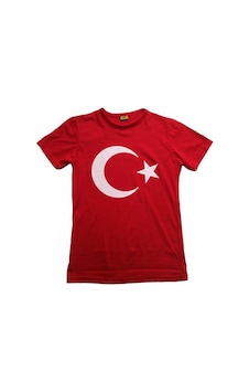 Salar Ticaret Çocuk Bayrak Tişört Ay Yıldızlı Tişört Pamuklu Kırmızı Salar Ticaret Çocuk Bayrak Tişört Ay Yıldızlı Tişört Pamuklu Kırmızı