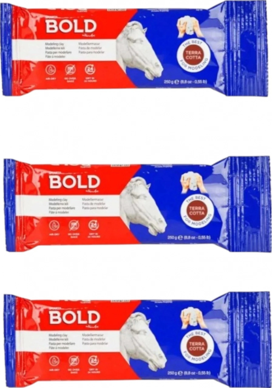 Smarta Bold Seramık Hamuru Kahve 250 Gr 3 Adet Smarta Bold Seramık Hamuru Kahve 250 Gr 3 Adet
