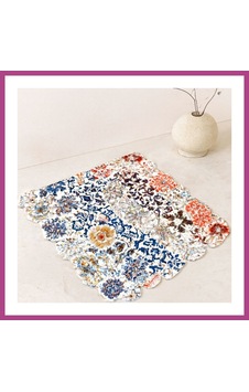 Gees Global Dikdörtgen Kaydırmaz Su Emici Banyo Paspası 70x34 Cm Gbzs Çok Renkli Gees Global Dikdörtgen Kaydırmaz Su Emici Banyo Paspası 70x34 Cm Gbzs Çok Renkli