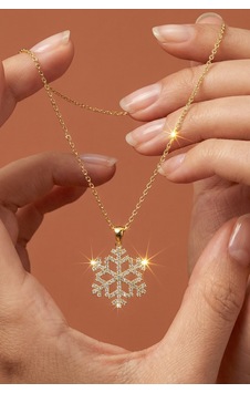 Valmont Accessories Kadın Kar Tanesi 42+2 Cm Taşlı Altın Sarısı Kolye Şık Tasarım Valmont Accessories Kadın Kar Tanesi 42+2 Cm Taşlı Altın Sarısı Kolye Şık Tasarım