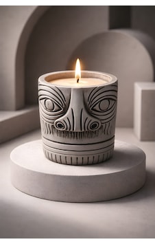 Totem Mask Dekoratif Kap Mum Renkli Totem Mask Dekoratif Kap Mum Renkli