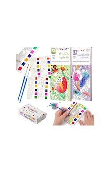 Sulu Boya Defteri Seti - 2 Kitap Ve 2 Fırça İle Yaratıcı Aktiviteler Sulu Boya Defteri Seti - 2 Kitap Ve 2 Fırça İle Yaratıcı Aktiviteler