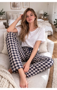Remsa Kadın Viskon Kumaş Penye Tek Pijama Alt 19 Vizon Remsa Kadın Viskon Kumaş Penye Tek Pijama Alt 19 Vizon
