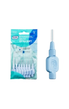 Tepe İnterdental Fırça Ekstra Yumuşak, Diş Temizliği İçin Süper Yumuşak Diş Fırçası, 8'li Paket, 0,6 Mm, Orta Boşluk, Mavi, Boyut 3 Tepe İnterdental Fırça Ekstra Yumuşak, Diş Temizliği İçin Süper Yumuşak Diş Fırçası, 8'li Paket, 0,6 Mm, Orta Boşluk, Mavi, Boyut 3