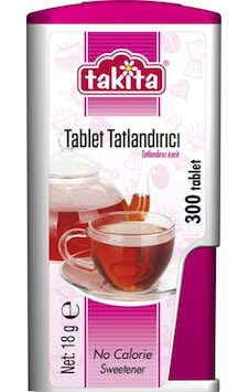 Takita Tatlandırıcı Tablet 300 Tablet 18 G Takita Tatlandırıcı Tablet 300 Tablet 18 G