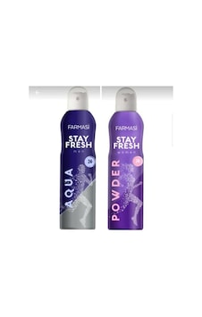 Farmasi Stay Fresh Aqua Erkek Sprey Deodorant 150 ML + Stay Fresh Powder Kadın Sprey Deodorant 150 ML Farmasi Stay Fresh Aqua Erkek Sprey Deodorant 150 ML + Stay Fresh Powder Kadın Sprey Deodorant 150 ML