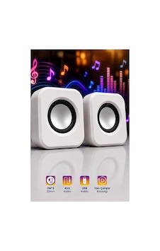 Usb Pc Hoparlör Subwoofer 2w 2 Ses Sistemi 2.0
