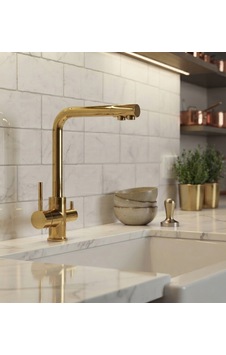 L Model Arıtmalı Eviye Bataryası Altın L Model Arıtmalı Eviye Bataryası Altın