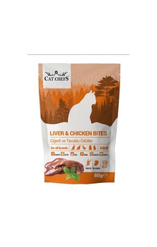 Cat Chefs Ciğerli ve Tavuk Etli Yetişkin Kedi Ödül Maması 80 G Cat Chefs Ciğerli ve Tavuk Etli Yetişkin Kedi Ödül Maması 80 G