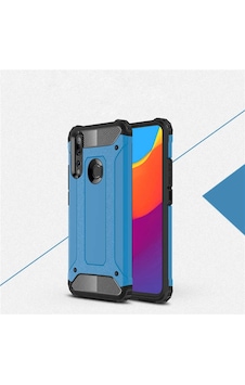 Kilifone - Huawei Uyumlu Y9 Prime 2019 / Y9 2019 - Kılıf Çift Katman Zırh Tank Crash Military Kapak - Mavi Kilifone - Huawei Uyumlu Y9 Prime 2019 / Y9 2019 - Kılıf Çift Katman Zırh Tank Crash Military Kapak - Mavi