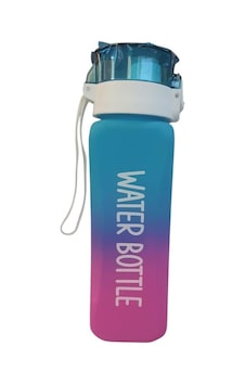 Selka 800 Ml Kare Arıel Su Matarası Çok Renkli