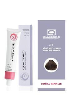 Quaddro Professıonel Saç Boyası 6.1 Küllü Koyu Kahve 100 Ml Quaddro Professıonel Saç Boyası 6.1 Küllü Koyu Kahve 100 Ml