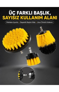 Mey İthalat Banyo Ve Mutfak İçin Matkap Ucu Temizlik Fırçası 3 Lü Set Diğer Mey İthalat Banyo Ve Mutfak İçin Matkap Ucu Temizlik Fırçası 3 Lü Set Diğer