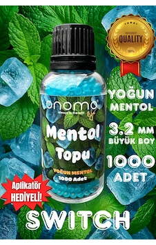 Premium Mentol Topu Switch Aroma Kapsülleri Yoğun Mentol Ice Mint 1.000 Adet Mavi Premium Mentol Topu Switch Aroma Kapsülleri Yoğun Mentol Ice Mint 1.000 Adet Mavi