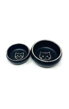 Eurodog Lazer İşlemeli Siyah Çelik Kedi Mama Su Kabı 12 Cm 168-51033.01 Eurodog Lazer İşlemeli Siyah Çelik Kedi Mama Su Kabı 12 Cm 168-51033.01
