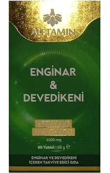 Alftamin Enginar & Devedikeni 1100 Mg 60 Tablet Alftamin Enginar & Devedikeni 1100 Mg 60 Tablet