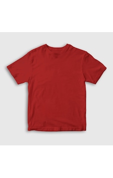 Presmono Unisex Çocuk Kırmızı Düz Baskısız T-shirt Kırmızı Presmono Unisex Çocuk Kırmızı Düz Baskısız T-shirt Kırmızı