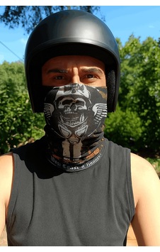 Sticker Works Motorcu Kanatlı Kuru Kafa Buff Maske Outdoor Boyunluk Unisex Bandana Standart Sticker Works Motorcu Kanatlı Kuru Kafa Buff Maske Outdoor Boyunluk Unisex Bandana Standart