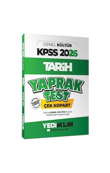 Yediiklim Yayınları 2026 Kpss Ags Genel Kültür Tarih Çek Kopart Yaprak Test Yediiklim Yayınları 2026 Kpss Ags Genel Kültür Tarih Çek Kopart Yaprak Test