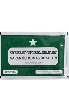 Tek Yıldız Kumaş Boyası Koyu Yeşil Tek Yıldız Kumaş Boyası Koyu Yeşil