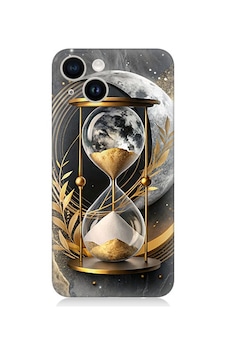 Apple Uyumlu iPhone 14 Altın Kum Saati Desenli Silikon Kılıf Silikon Apple Uyumlu iPhone 14 Altın Kum Saati Desenli Silikon Kılıf Silikon