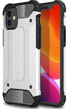 Kilifone - Apple Uyumlu iPhone 12 Mini - Kılıf Çift Katman Zırh Tank Crash Military Kapak - Gri Kilifone - Apple Uyumlu iPhone 12 Mini - Kılıf Çift Katman Zırh Tank Crash Military Kapak - Gri