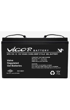 Vigor 12volt 100ah Solar Jel Akü Nano Karbon