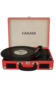 Hanamı Hem Sarjlı Hem Bluetoothlu Tüm Plakları Çalan Pikap Kırmızı Hanamı Hem Sarjlı Hem Bluetoothlu Tüm Plakları Çalan Pikap Kırmızı