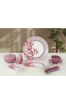 Remetta Riva Delux 30 Parça Kahvaltı Takımı Rd-272 Beyaz - Pembe Remetta Riva Delux 30 Parça Kahvaltı Takımı Rd-272 Beyaz - Pembe
