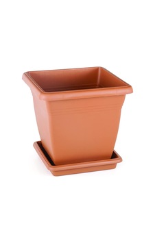Vk06 Villa Kare Saksı No:6 Tabaklı 60 Cm, 110 Litre Kiremit Vk06 Villa Kare Saksı No:6 Tabaklı 60 Cm, 110 Litre Kiremit