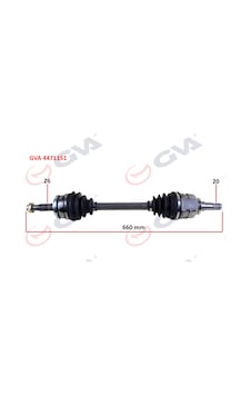 Gva Komple Aks Sol Toyota Aurıs. Corolla 1.4l 1ndtv Nde150 D-4d Dizel 07-13 26x20 Komple Boy 660mm Gva 4471151 4342002620 4342002621 Gva Komple Aks Sol Toyota Aurıs. Corolla 1.4l 1ndtv Nde150 D-4d Dizel 07-13 26x20 Komple Boy 660mm Gva 4471151 4342002620 4342002621