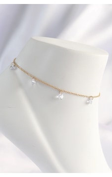 316l Çelik Gold Renk Zirkon Taşlı Halhal - Tj-hh1621 Çok Renkli 316l Çelik Gold Renk Zirkon Taşlı Halhal - Tj-hh1621 Çok Renkli
