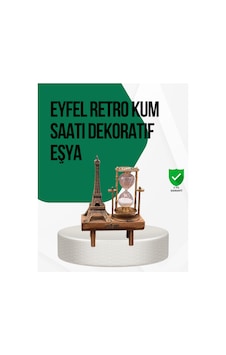 Ahşap Kum Saati Vintage Tasarımlı Masa Dekoru Çoklu Renk
